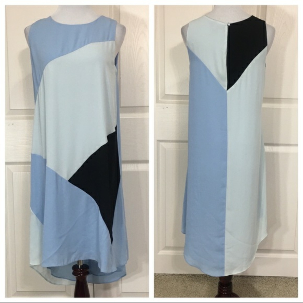 SOLD. Sleevless Color Block Dress